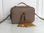 Top Replica Copy L---V Genuine Leather Gey Brown  Colored Women's Bag